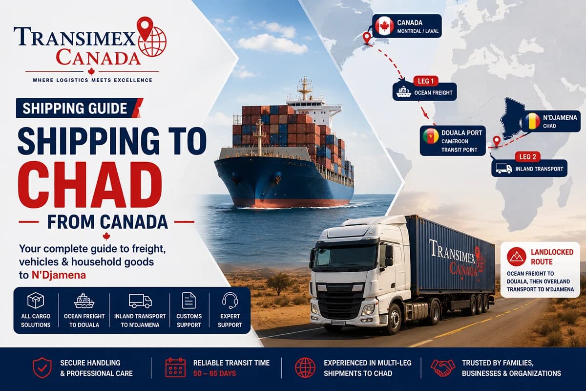 Shipping to Chad from Canada: Your Complete Guide to Freight, Vehicles & Household Goods to N'Djamena