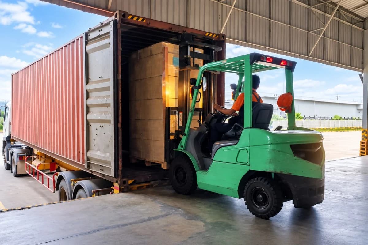 Outbound trailer being loaded
