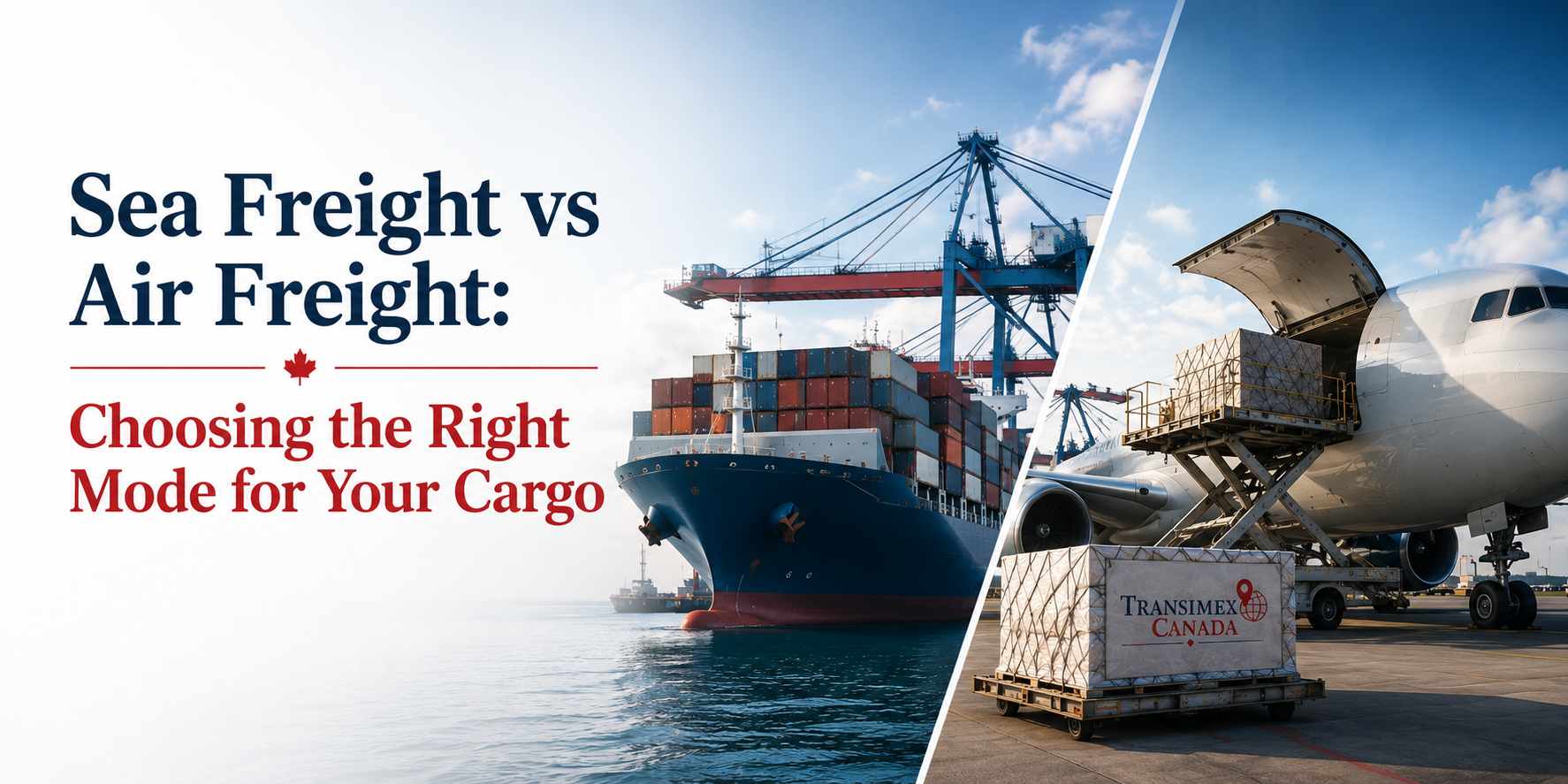 Sea Freight vs Air Freight: Choosing the Right Mode for Your Cargo